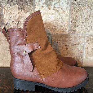 Brown Leather Ankle Boots